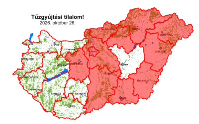 Aktuális tűzgyújtási tilalmak – már a MEGOSZ honlapjáról is elérhető a térkép